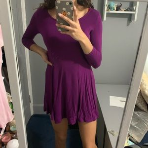 purple dress